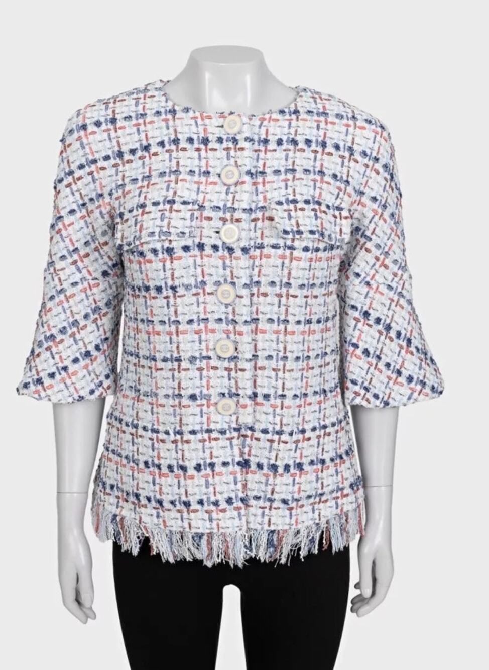 Chanel Spring 2018 Fringe Jacket Blazer - French 40 / L